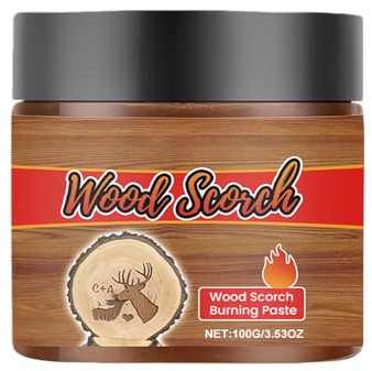 Brennpaste aus Holz, Präzisions-Brenngel, Holzbrennpaste für Brandmalerei, Tisch-Branding-Ätzen, Kunstkreation DIY-Projekte, für Anfänger Erwachsene, Holzhandwerk, Studiobedarf