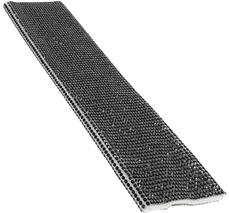 Toddmomy Custodia per Microfono Strass Neri, Copertura e Semplice da Installare per Impugnatura Microfono Cablato o Wireless, Design Creativo e Raffinato per Karaoke e Studio