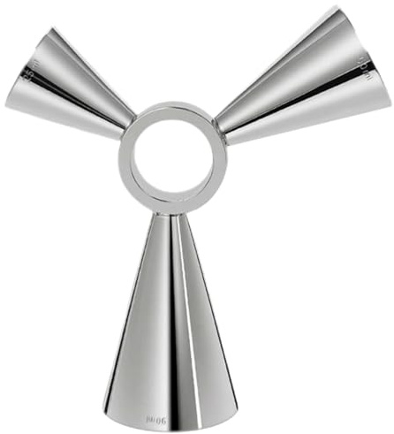 Lobamop Stainless Steel Cocktail Shot Measure Cup 25/50/90ml Drink Spirit Jigger Mixed Beaker Liquid Jigger Cups