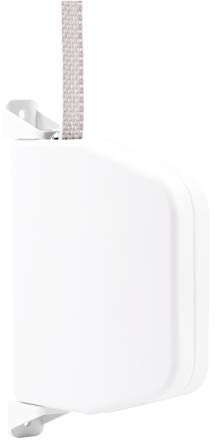 Nobily, avvolgitore per cinghia delle tapparelle, di colore bianco, inclusa una cinghia di 5 m di colore grigio chiaro, pronto all'uso