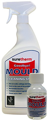 Suretherm 1ltr Treatment Spray & 100mm Anti Mould Paint Additive | Sterilise an Area of 10m2 and Treat 5lts of Emulsion Paint