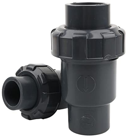 Clapet anti-retour - 20 25 32 40 50 mm, clapet anti-retour unidirectionnel en PVC, adaptateur for aquarium, joints de conduite d'eau d'irrigation de jardin, 1 pièce (taille : ID 40 mm) (taille : ID 40