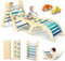 BlueWood Marco de escalada para bebés para niños | Juguete de aprendizaje Montessori con arco, rampa y triángulo de escalada | Juguetes de escalada para interiores y exteriores para niños pequeños