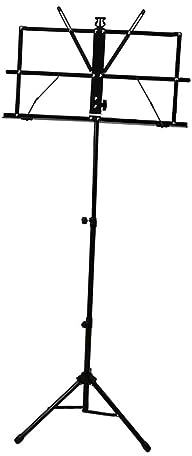 BESTonZON Notenständer Klappbar Mit Teleskopdesign Für Musikständer Mit Hochflexibler Notenklammer Und Großem Panel-design Für Stabile Aufbewahrung