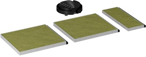 Siemens LZ11BKV16 Clean Air Plus Kit de recirculation d'air reconstituable haute performance pour hottes, fonction anti-poisson et anti-pollen, accessoires pour recirculation, adapté aux manges