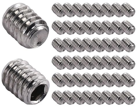 Kueohse 50 tornillos prisioneros M2,5 x 3 mm, acero inoxidable, hexágono interior, tuerca sin cabeza