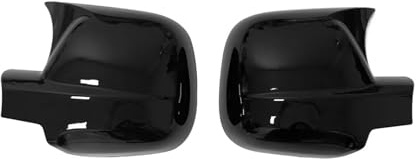 Retrovisor Carcasas Espejo Tapa para Peugeot para Partner II para Rifter 2012-2018 Pegatina Cubierta Espejo Retrovisor Lateral Tapa Aleta Embellecedor Caja(Gloss Black)