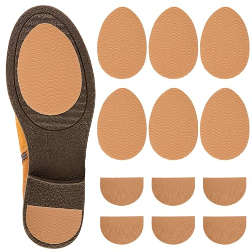 DOPENSPI Lot de 6 paires de semelles antidérapantes autocollantes en caoutchouc pour talons et chaussures de sport Réduction du bruit