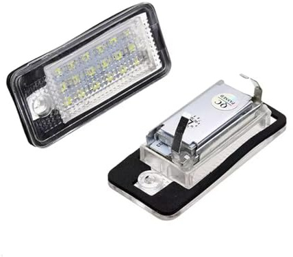 PLOIKGD Rear Number Plate Light Compatible With A4 B6 B7 Q7 4L A3 8P A6 C6 A5 8F A8 D3 D4 S3 S4 RS4 Car License Plate Light Kit Auto Styling Parts