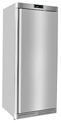 METRO Professional Congélateur GFR6400S, acier inoxydable, 59.5x64x188.5cm, 240 L, refroidissement par ventilateur statique, 480 W, serrure, argent