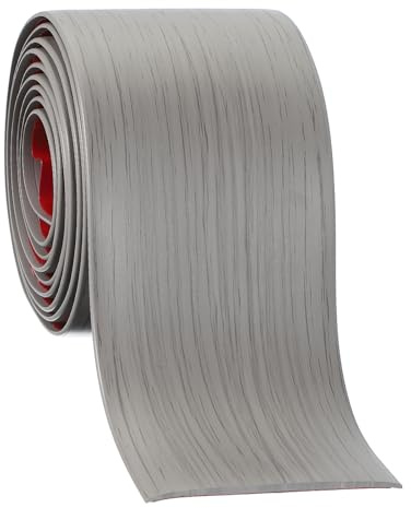 PATIKIL Bande De Transition De Sol Autoadhésive 76 mm x 2 Mètres, Diviseur Plat Pour Sol Vinyle Stratifié Pour Joints De Sol Portes Revêtement De Sol Carrelage Gris Effet Bois