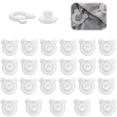 ShanBye Clips de Edredón,24 PCS Sujeta Sábanas y Fundas Nórdicas Clips Antideslizantes Sin Aguja de ABS Transparente para Edredón Cubrecolchón Sofá y Cortinas Sujetadores Seguros No Dañinos
