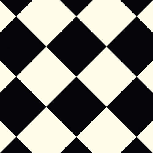 York Black and White Diamond Pattern Vinyl Flooring | Foam Backed | Bubblegum & Liquorice Range (3m x 9m)