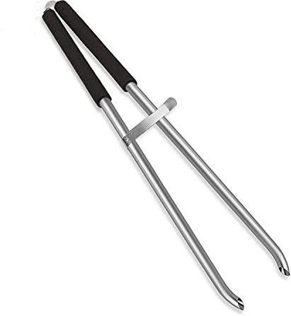 EJG 92 cm Langer Kommerziell Müll Greifen Allzweckgreifer, Leichtes Aluminium & Rostfrei, Mülleimzange, Abfallsammlung Gartennadber Plogging für die Müllabfuhr (Schwarz)