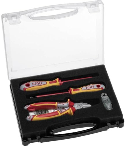 NWS Werkzeugbox VDE 5-tlg. mit Seitenschneider
