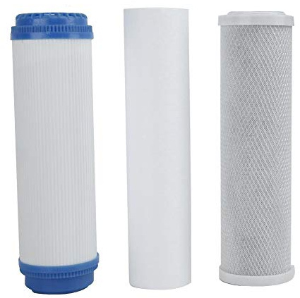 Filter, 3 Stages Universal Reverse Osmosis Filter Cartridge Replacement for Household Water Purifier