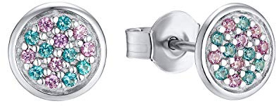 Prinzessin Lillifee Ohrstecker 925 Sterling Silber Mädchen Kinder Ohrschmuck, mit Zirkonia synth., Kommt in Schmuck Geschenk Box