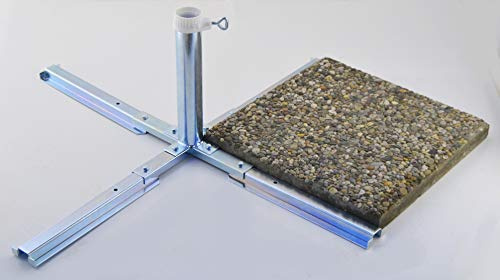 Sonnenschirm - PLATTENSTÄNDER ohne Platten für 55 er STÖCKE - für 40-50er Platten - Made in Baden Württemberg