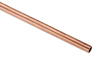 MACHSWON Kupfer-Rundrohr T2 Kupferrohre 22 mm Außendurchmesser 1 mm Wandstärke 200 mm Länge nahtloses, gerades Rohrrohr
