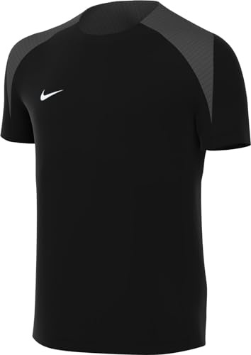 NIKE K Nk DF Strk24 SS Top K, Negro, Gris y Blanco, 12-13 Años Unisex niños