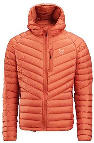 ALTUS Denali Chaqueta de pluma con capucha |Repelente al agua | Transpirable | Ressitente al viento | Hombre (FR/ES, Letras, S, Regular, Regular, Ocre)