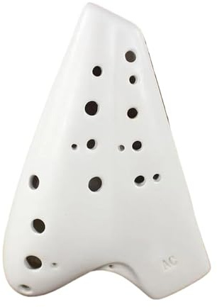 Okarina Keramik-Okarina Alto C Okarina von Time Professional Instruments bietet Zubehör. Legendäre Okarina (Color : White)