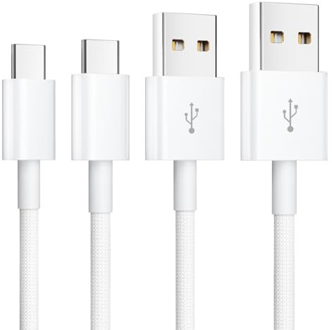 2Pack 1.8M IPhone 15/16/17 Charger Cable,USB A to USB C Charging Cable for iPhone 16/ 16E(SE4)/ 16 Pro Max/16 Plus, iPhone 15/15 Pro Max, AirPods , AirPods 4, Pro 12.9/11/Air USB C Charger power Cord