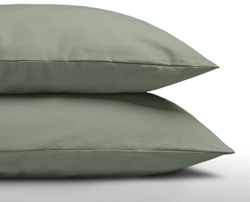 Zelesta Royalbed Kissenbezüge – Kissenbezüge Set von 2 - Resistent und Hypoallergen (Pastel Green, 80x80 cm)