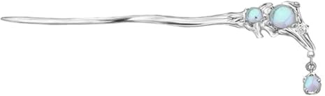 ONQendDv Hair Accessories for Women,Chinese Hair Stick Chinese Sparkling Gemstone Hairpin Premium Feeling Metal Hair for Women Lady