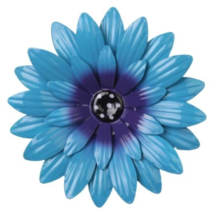 JISADER Metal Flower Wall Decoration Modern Floral Wall Sculpture Garden Fence Hanging Sculpture Ornaments for Indoor Bedroom Living Room Office Outdoor Garden Patio