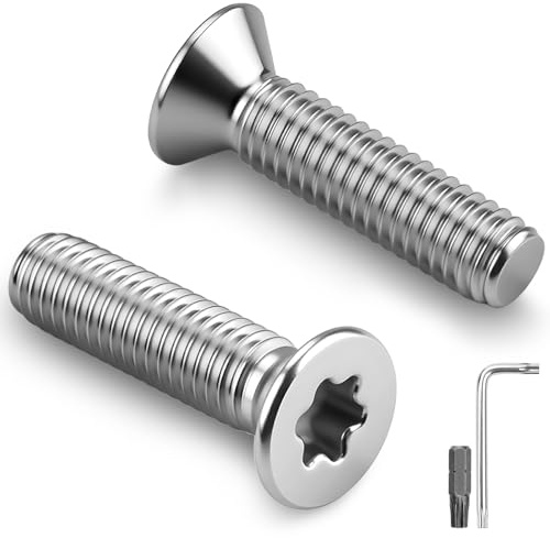 Nuts OT nuts 30 Stück Senkkopfschrauben M6 x 16mm Torx Antrieb Schrauben 304 Edelstahl A2 V2A Senkschrauben Vollgewinde mit Torx Schlüssel und Schraubendreher für Holz Maschinen Geräte Möbel