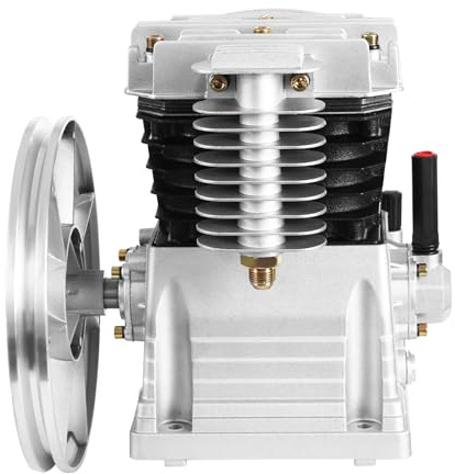 Compresor compresor de aire bomba de cabezal de bomba de una etapa, dos cilindros compresor de aire, 3HP, filtro de aire silenciador, volumen de escape: 250 l/min, 1,0 mpa