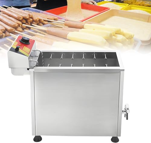 aromaoveite Commercial Corn Dog Fryer, Electric Fryer For Corn Dogs, Even Heating, 60-200℃ Adjustable Temperature, Can Fry 12 Corn Dogs At A Time, Very Suitable For Restaurants And Events