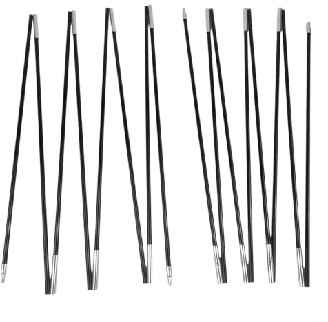 Kit de postes de repuesto para tienda de campaña, 2 unidades, varillas de fibra de vidrio para acampar y toldo, conveniente y fácil de viajar (435)