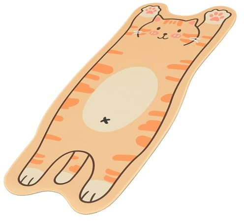 TINEASUR Alfombrilla de Ratón de Dibujos Animados Larga y Antideslizante de Goma para Ordenador y Teclado Gaming Diseño Especial y Fácil Limpieza