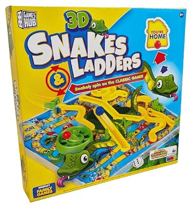 3D Snakes & Ladders Board Game