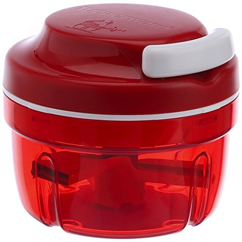 Tupperware Hooriyas 251 Smart Chopper - Rouge - 300 ml - Hachoir alimentaire manuel - Facile à utiliser et à nettoyer