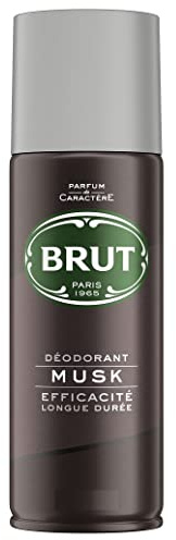 Brut Lot de 3 déodorants en spray pour homme « Musk » - 200 ml
