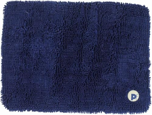 Petface Outdoor Paws Hundematte aus Memory-Schaum, Abnehmbarer Mikrofaserbezug, 55 x 45 cm, Blau (1 Stück)
