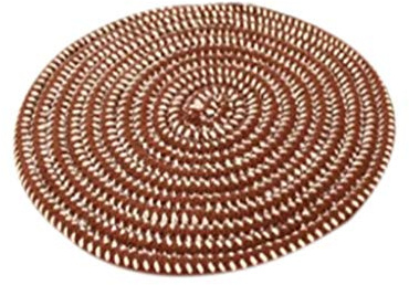 Rugs Estera Redonda Tejida a Mano, moqueta Redonda de Microfibra, Estera Suave Absorbente de Doble Cara
