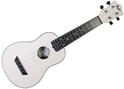 Flight, Travel Series Sopran-Ukulele, 4 Saiten, Weiß (TUS-35WH)