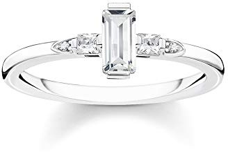 THOMAS SABO Ring Stein Baguette-Schliff 925 Sterling Silber TR2266