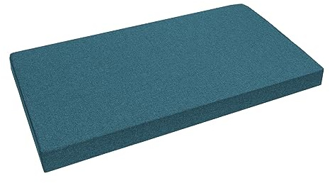 Garden Factory Bezug für Palettenkissen 120x60x10 Türkis (ohne Füllung) Palettenkissenbezug Wasserabweisend In&Outdoor Sitzkissenbezug Rückenkissenbezug