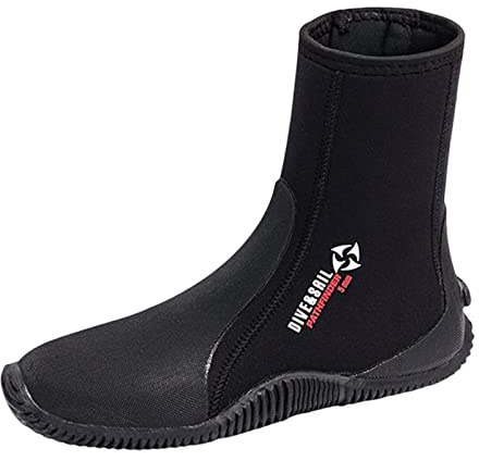 harayaa 5mm Diving Boots, Adult Non Slip Cold Proof Warm Water Shoes Comfortable Wetsuit Boots for Rafting Swimming Water Sports Beach Surfing, 40-41