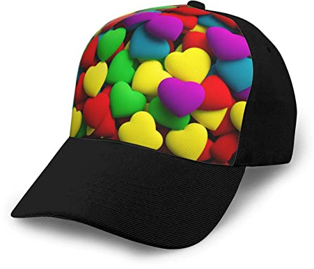 Klassische Sportkappen, Trucker-Kappen, farbige Einhorn-Baseballmützen, Unisex-Erwachsene, personalisiert/verstellbar/Baumwolle