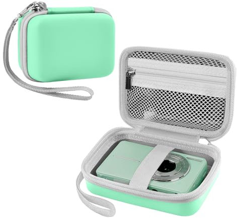 Leayjeen Custodia per Macchina Fotografica Digitale, Compatibile con FAYIBUY/CCN/Umipyiza/KODAK/DPFIHRGO/Duluvulu/nezini, Fotocamera Digitale Custodia Protettiva,Usa materiale EVA(Solo Custodia) Verde