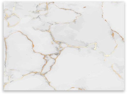 SMTDeco Herdabdeckplatte 40×30 cm – Mehr Arbeitsfläche, Spritzschutz & Schneidebrett – ESG Glas, kratzfest – für Induktion/Ceranfeld – 1-teilig, Motiv Marmor Stein Weiß