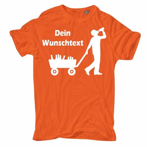 Spaß Kostet Herren Tshirt Bollerwagen Motiv mit eigenen Text Name Vatertag männertag Motive
