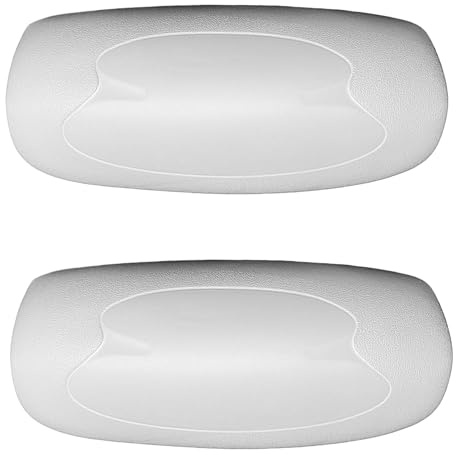 2-Pack 72597 72596 Spa Neck Pillow for Hot Spring Highlife Series Spas from 1997-2007, 13.2”L x 5.5”L, Cool Gray Hot Tub Spa Head Rest Pillows for Watkins Five Years Free Replacement