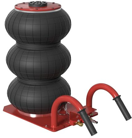 NAIZY Wagenheber 3T Pneumatischer Wagenheber 6600lb Druckluft Jack Luftheber Aufblasbarer Hebebühne Druckluftwagenheber mit Handgriff für PKW KFZ, Handgriff Type